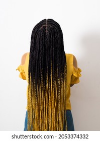African Amenican Lady showing braids
