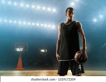 African American Basketball Player On Professional Stock Photo ...