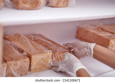 African American Bread Baker Baking Bread At Her Black Owned Business