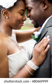 African American Bride And Groom