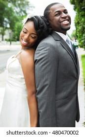 African American Bride and Groom