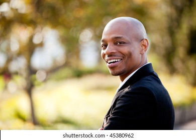 An African American Business Man With A Big Smile