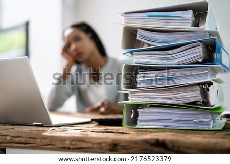 African American Business Woman Tired And Stressed