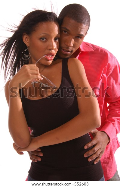 African American Couple Standing Intimate Sexy Stock Photo (Edit Now) 552603