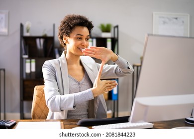 African American Deaf Sign Language Video Conference