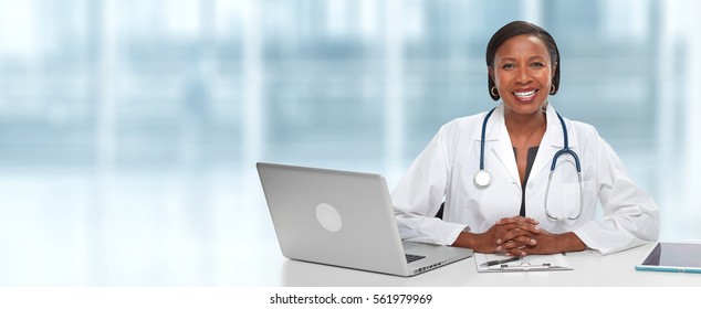 African American Doctor Woman.