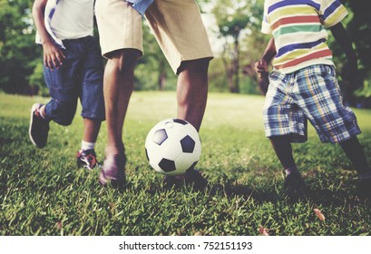 African American Family Enjoying Quality Time Outdoors
