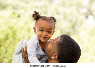 African American Father And Daughter