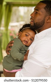 African American Father And Daughter.