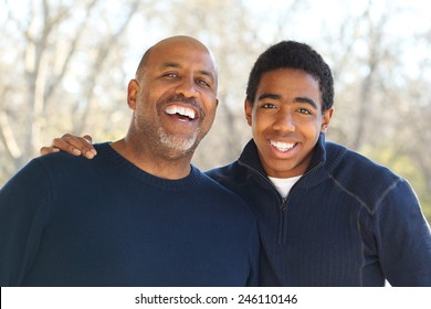 African American Father And Son