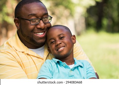 African American Father And Son