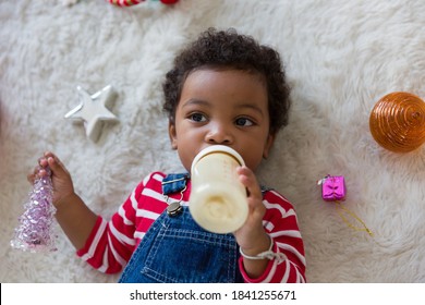 African American Little Boy Lying On库存照片1841255671 | Shutterstock