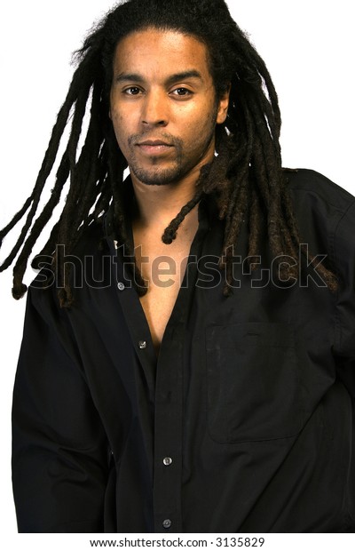 African American Male Dreadlocks Stockfoto Jetzt Bearbeiten