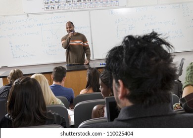 An African American Male Professor Teaching Students