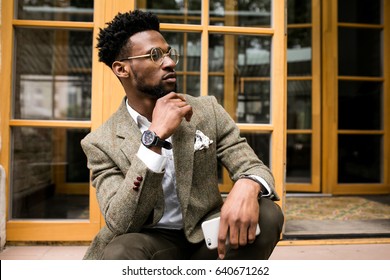 African American Man Suit Stock Photo (Edit Now) 640671193