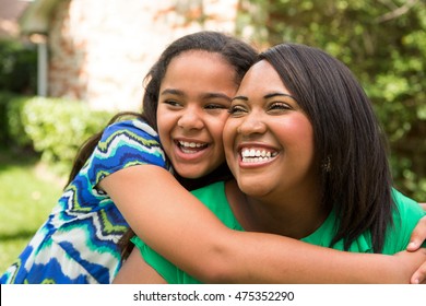 African American Mother And Daughter