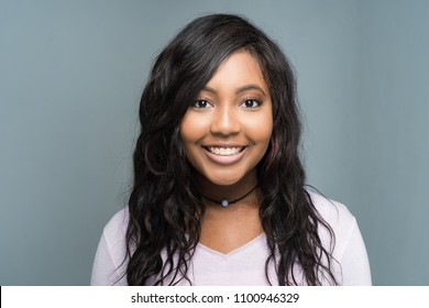 African American Teen Girl Modeling In A Portrait Session