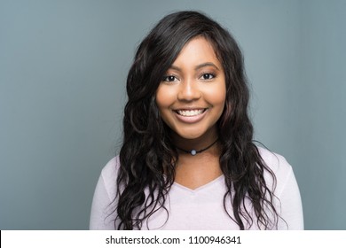 African American teen girl modeling in a portrait session