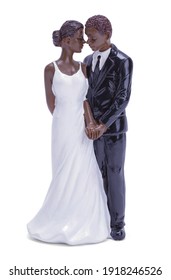 African American Wedding Cake Topper Cut Out.