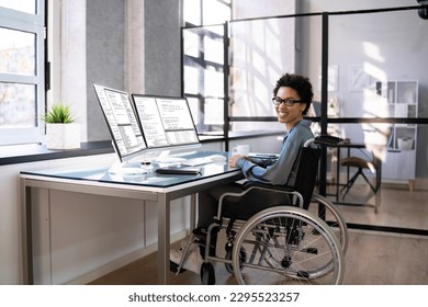 African American Woman Programmer. Girl Coding On Computer - Powered by Shutterstock