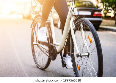 African American Woman Riding Bicycle Or Bike - Shutterstock ID 1997565518