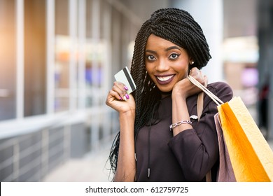 African American Woman Shopping