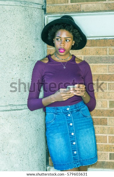 African American Woman Short Afro Hairstyle Stock Photo Edit Now