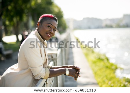 african american woman smile