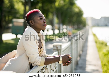 african american woman thinking
