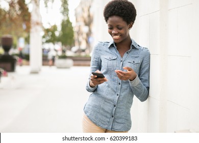 African American Woman Walking