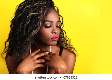 Black Woman Hair Weave Stock Photos Images Photography