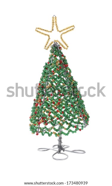 beaded wire christmas tree