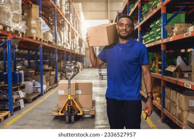 African black people worker happy working in factory warehouse inventory logistics industry employee staff - Powered by Shutterstock