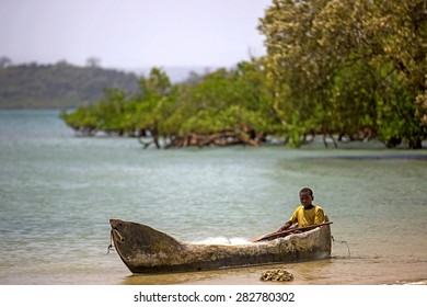 African Boy Fisherman