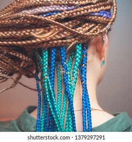 African Braids, Many Thin Braids A Month Later Braided Hair