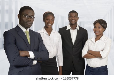 African Business Team, Studio Shot