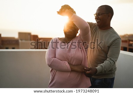 Similar – Image, Stock Photo Couple at sunset in Stuttgart