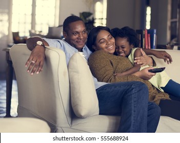 African Descent Family House Home Resting Living