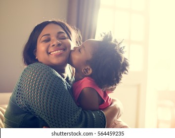 African Descent Family House Home Resting Living - Shutterstock ID 564459235