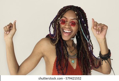 African Descent Female smiling dance