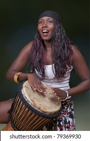 African Djembe Drummer