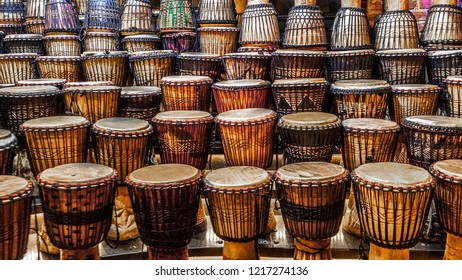 African Drums Souvenirs Cape Town Stock Photo 1217274136 