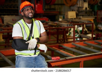 African Factory Workers Engineer Wearing Bandages Stock Photo ...