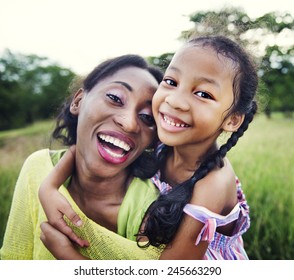 African Family Happiness Holiday Vacation Activity Concept