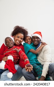 African Family Together For Christmas