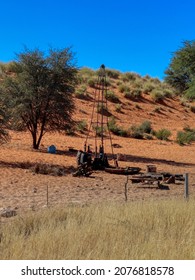 African Farm Pulley System Extracting Water