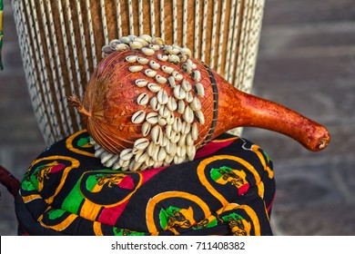African Ghana Shekere Drum