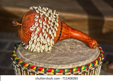 African Ghana Shekere Drum