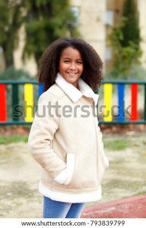 Similar – Pretty girl with long afro hair