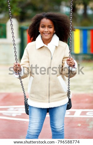 Similar – Pretty girl with long afro hair